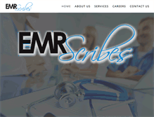 Tablet Screenshot of emr-scribes.com